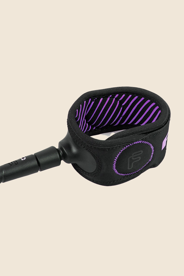 FCS - FREEDOM HELIX LEASH-ALL ROUND 腳繩 (6')-紫色