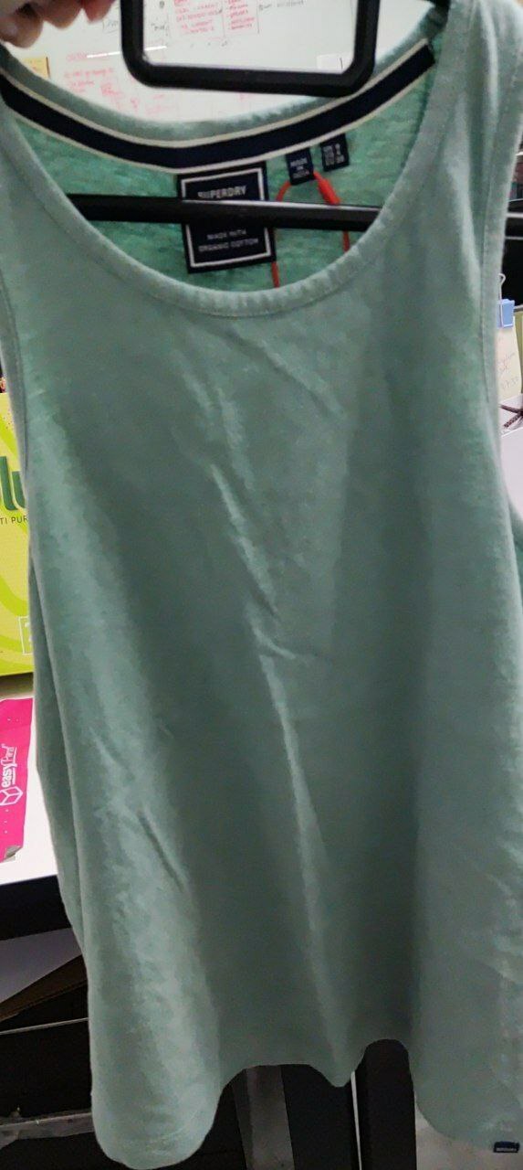 [S] SUPERDRY VINTAGE LOGO VEST,SAGE MARL, W6011271A-C22 [FINAL SALE] (SSD43)