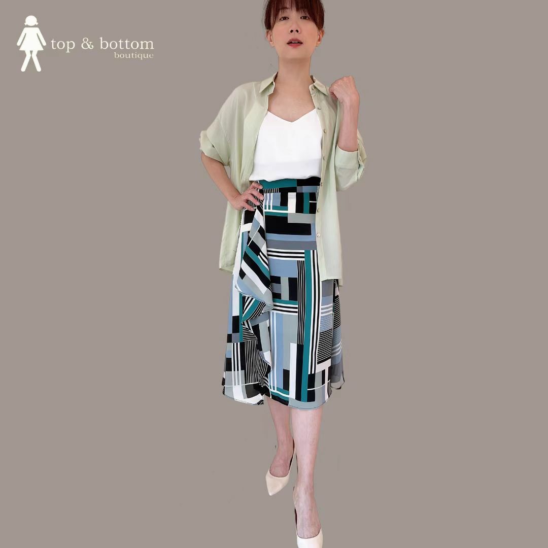 CHIFFON PRINTED SKIRT