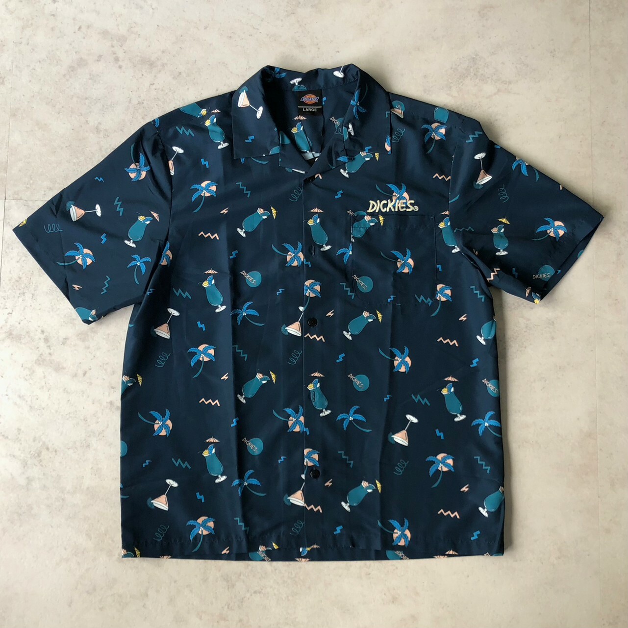 Dickies 夏季短袖薄襯衫 DSR2UTSH727