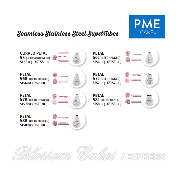 PME Supatube - Petal Tube - Seamless Stainless Steel (Available from No. 55 to 58L)
