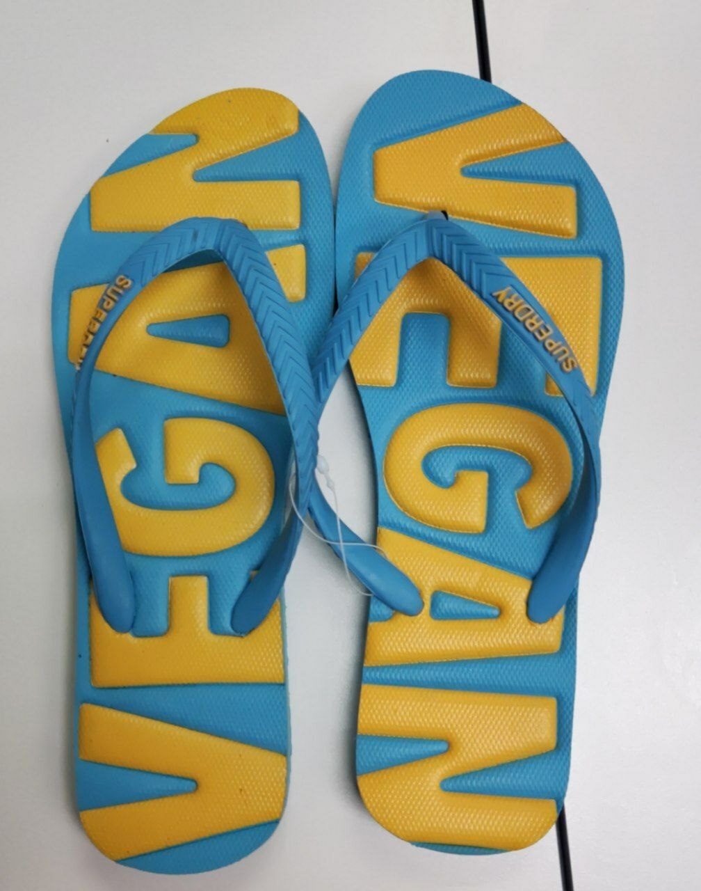 [S] SUPERDRY VINTAGE VEGAN CLASSIC FLIPFLOP,BEACH BLUE, WF310188A-BVT [FINAL SALE] (SSD66)