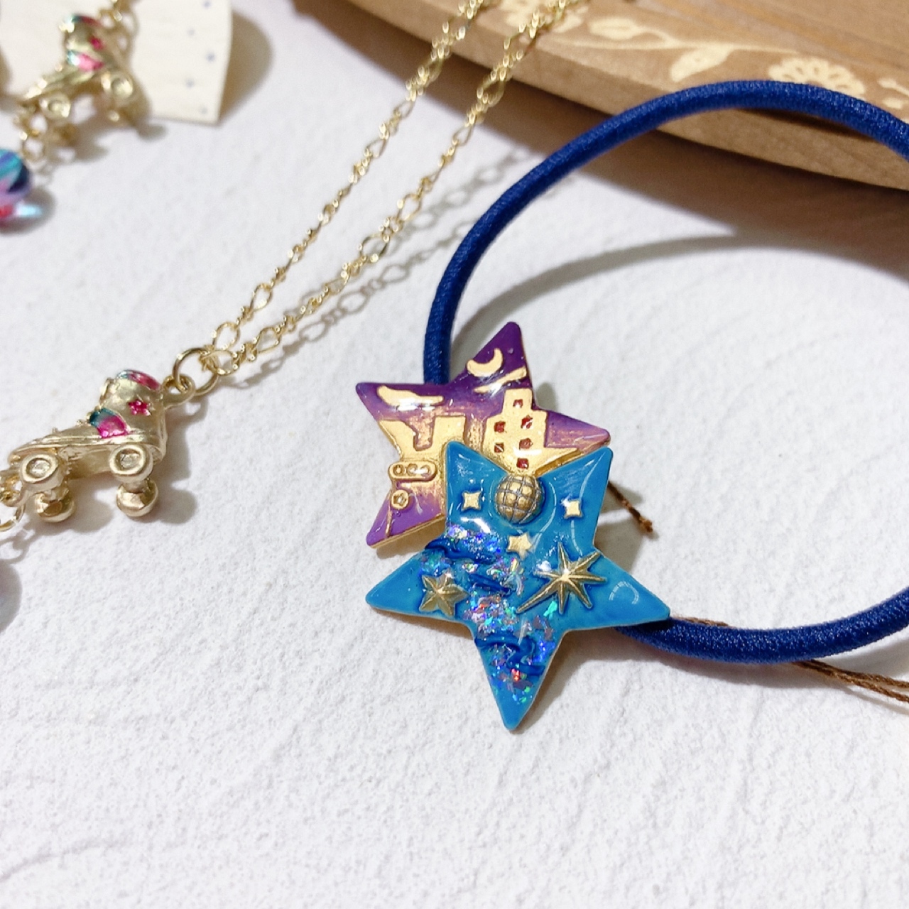 Palnart Poc 夜空星星髮圈