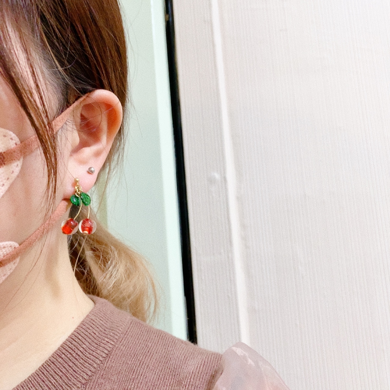 車厘子耳環