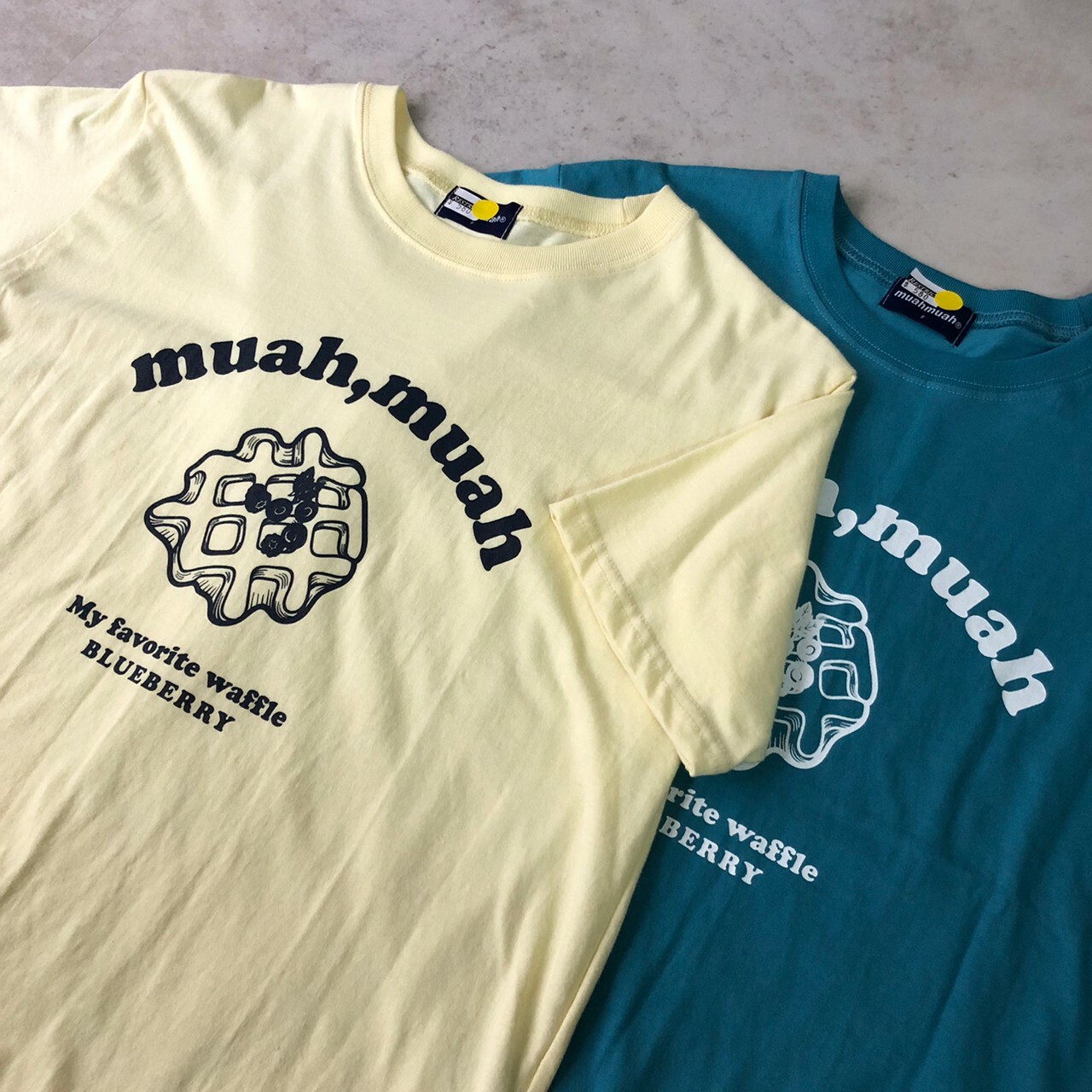 Muahmuah 華夫格印花短袖T恤 MUT21127