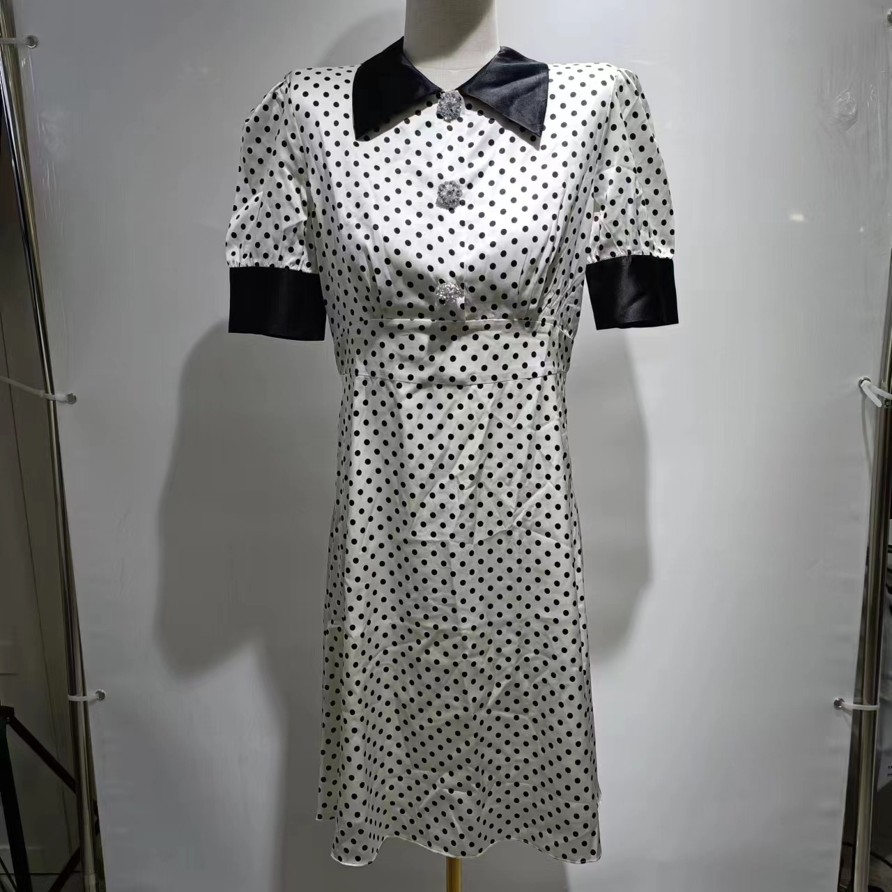 Siena Ricci  黑白波點連衣裙 T-1862-T