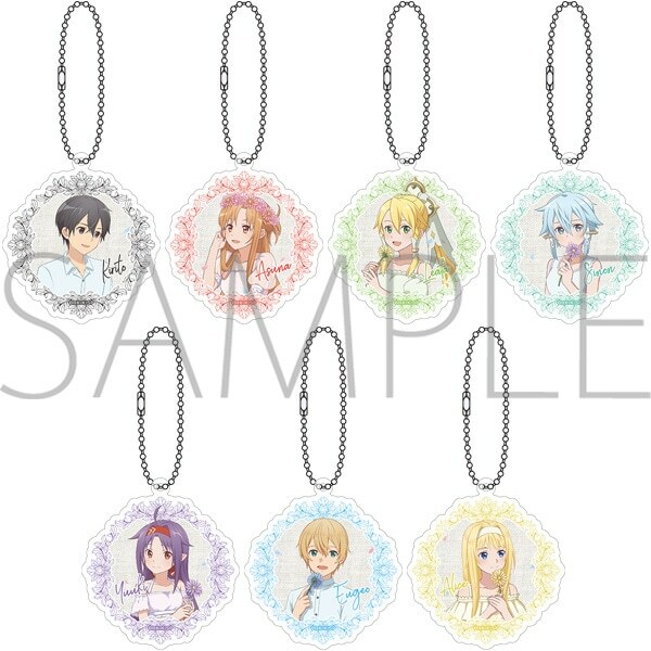 「ACG.GO」「預購」刀劍神域 10週年紀念周邊 第2彈 亞克力匙扣 Set