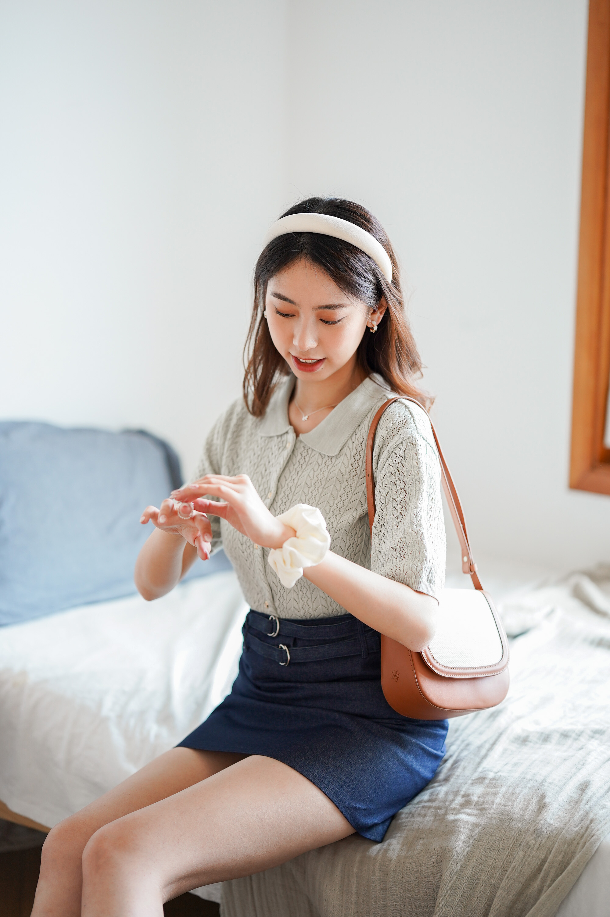 AC039 Garden Hair Scrunchies