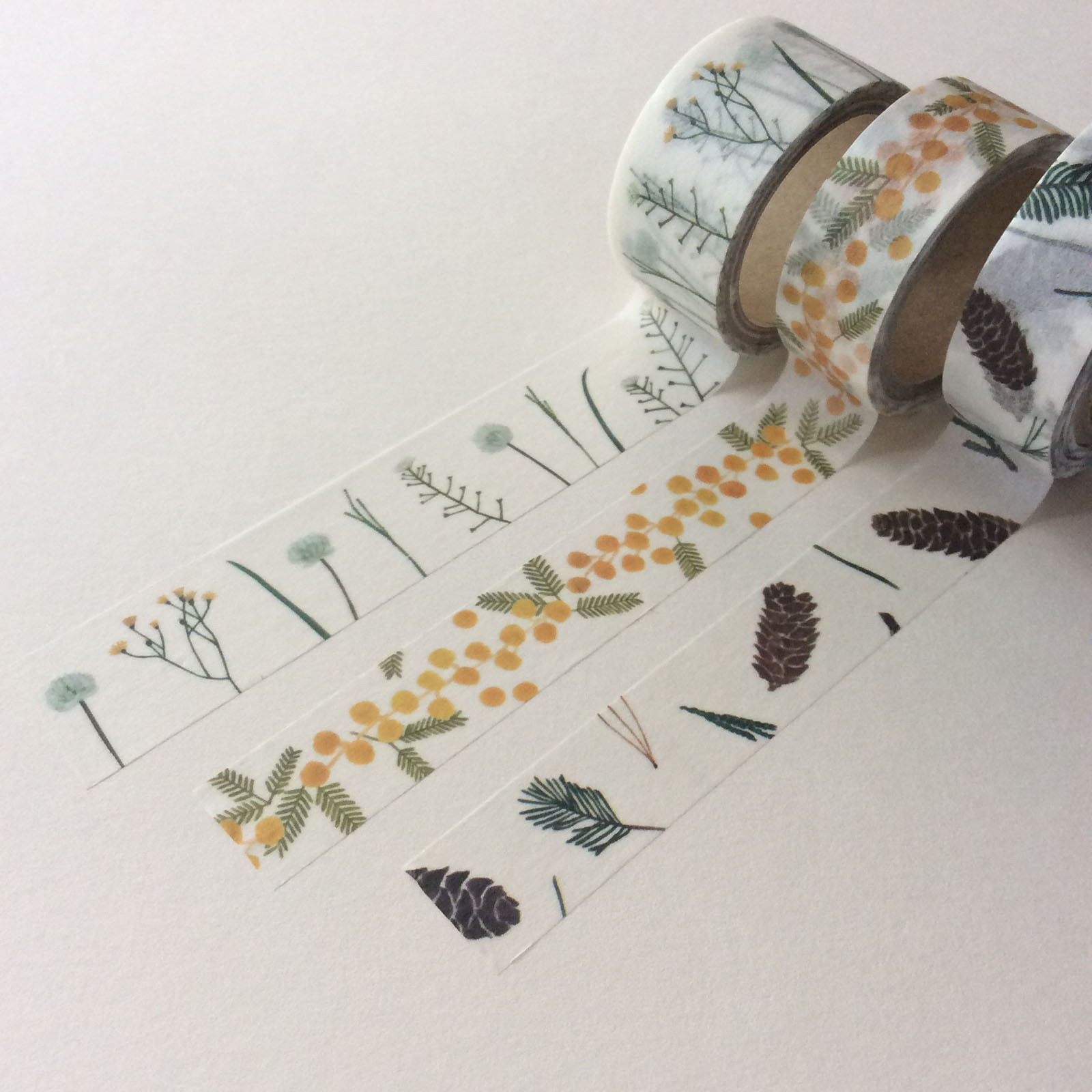 插畫家Neckiet領帶 植物系列 和紙膠帶｜日本紙博限定款