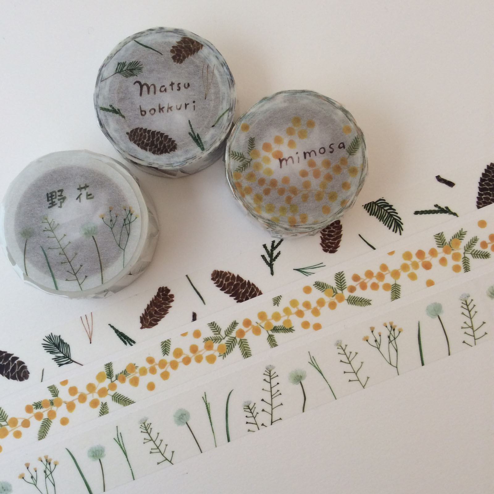 插畫家Neckiet領帶 植物系列 和紙膠帶｜日本紙博限定款