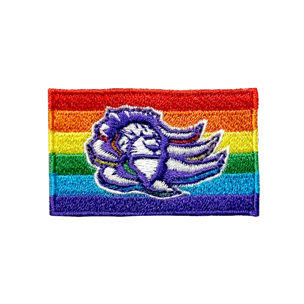 22-23 攻城獅彩虹刺繡別針｜獅頭