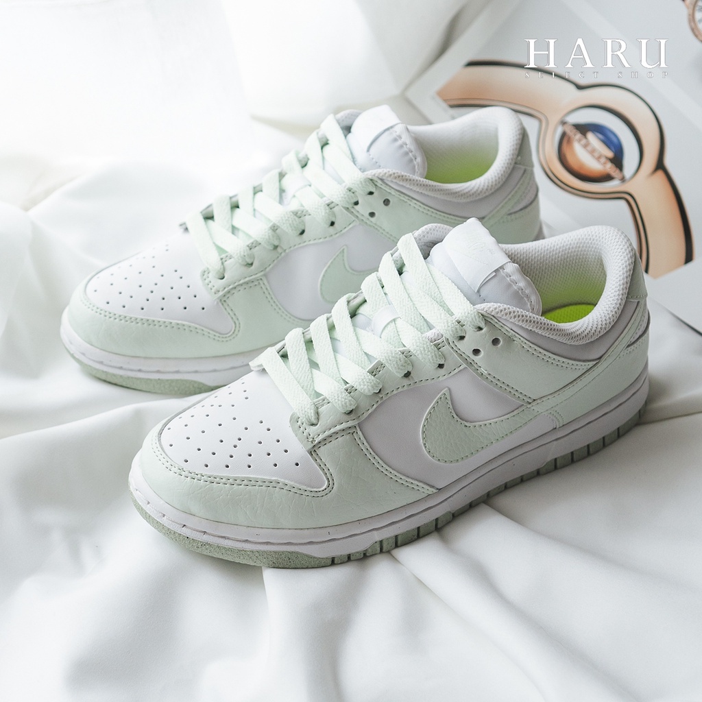 Nike Dunk Low Next Nature White Mint 白茶薄荷 環保材質 女生復古休閒鞋 DN1431-102