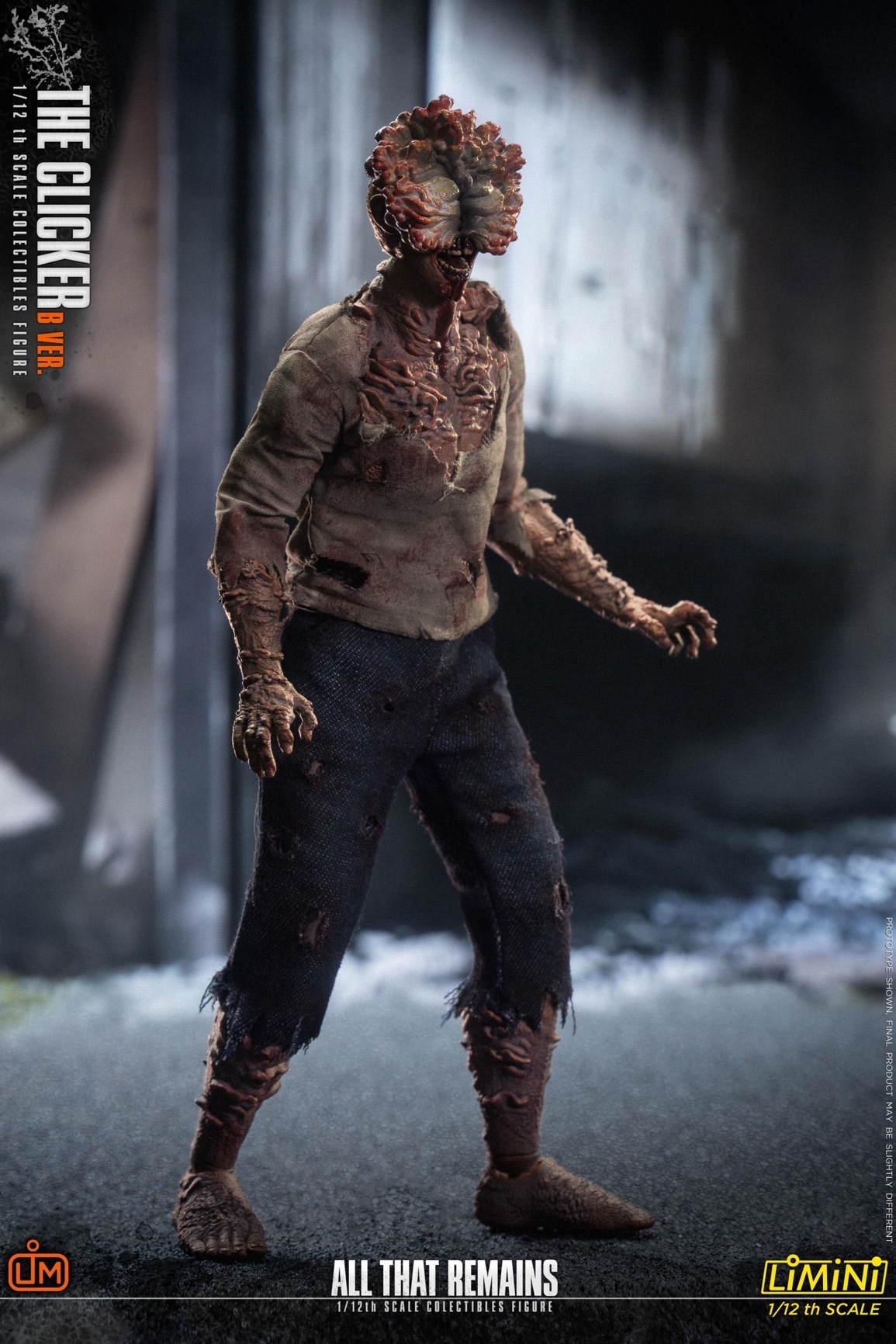 The Last of Us Clickers Zombie 1/12 Action Figure The patriot studio B  Version