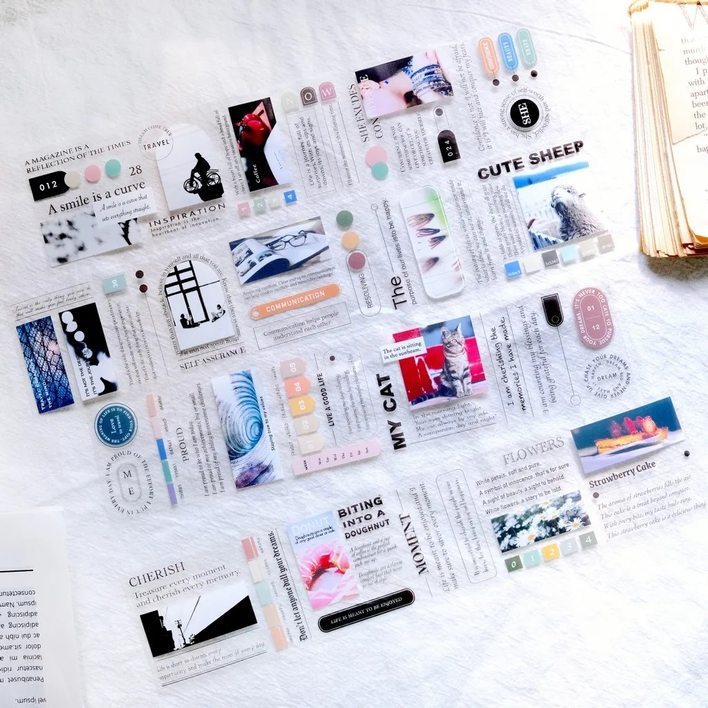 Sonia ． Magazine  5cm透明PET膠帶  <整捲/分裝>