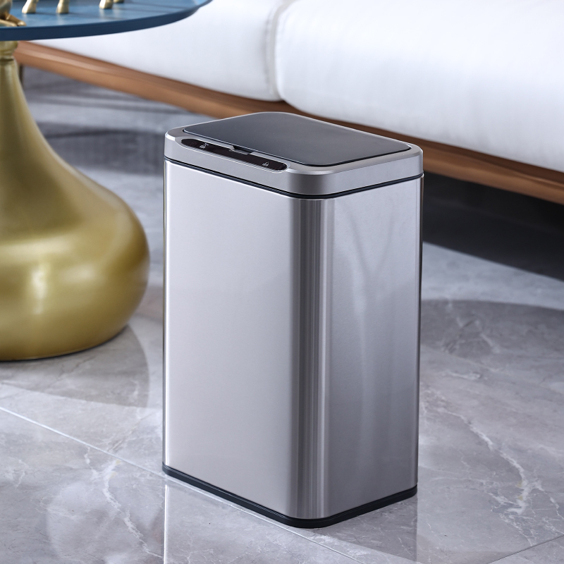 22L不鏽鋼臭氧自動除臭感應垃圾桶 ELPH9613