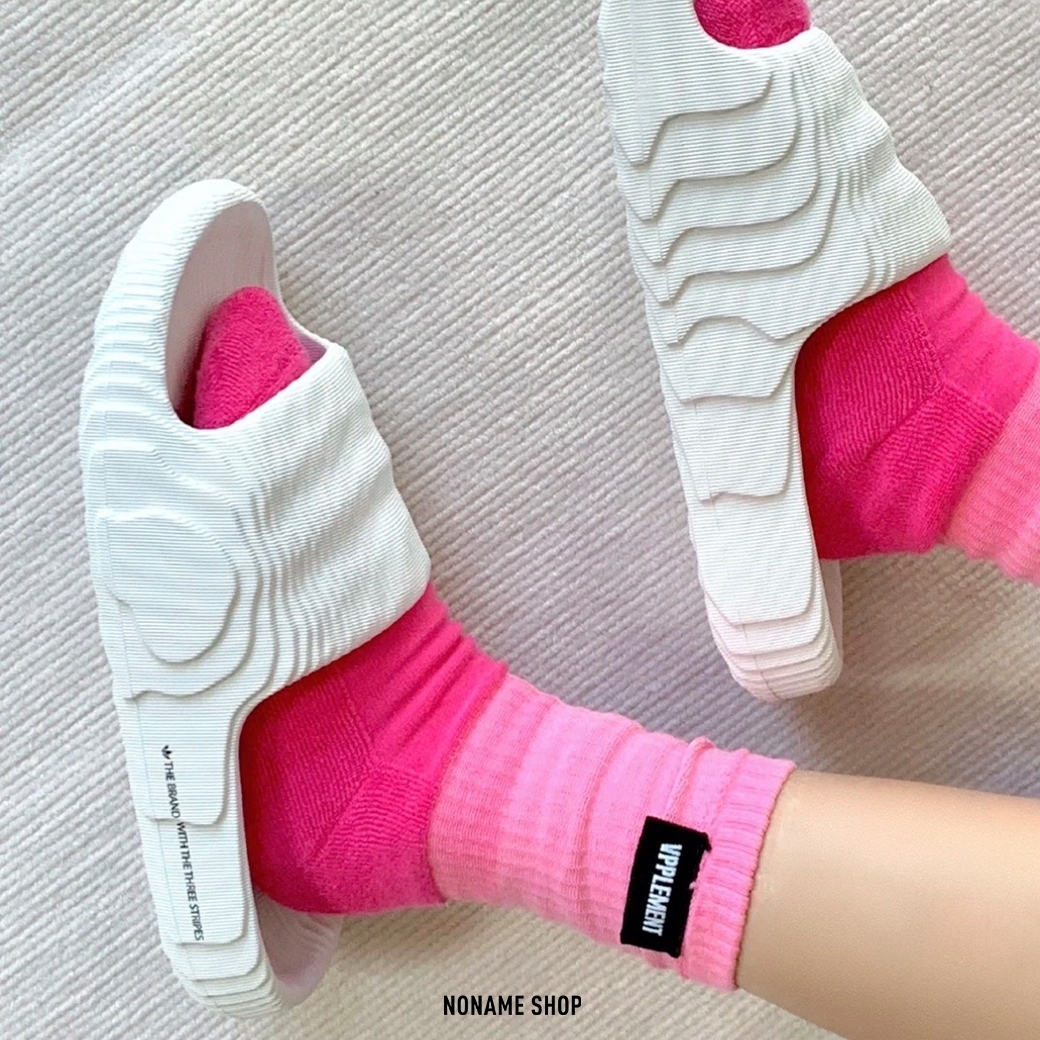 ADIDAS ORIGINALS adilette 22 熔岩 水泥 馬賽克 拖鞋 白 (男/女同款)