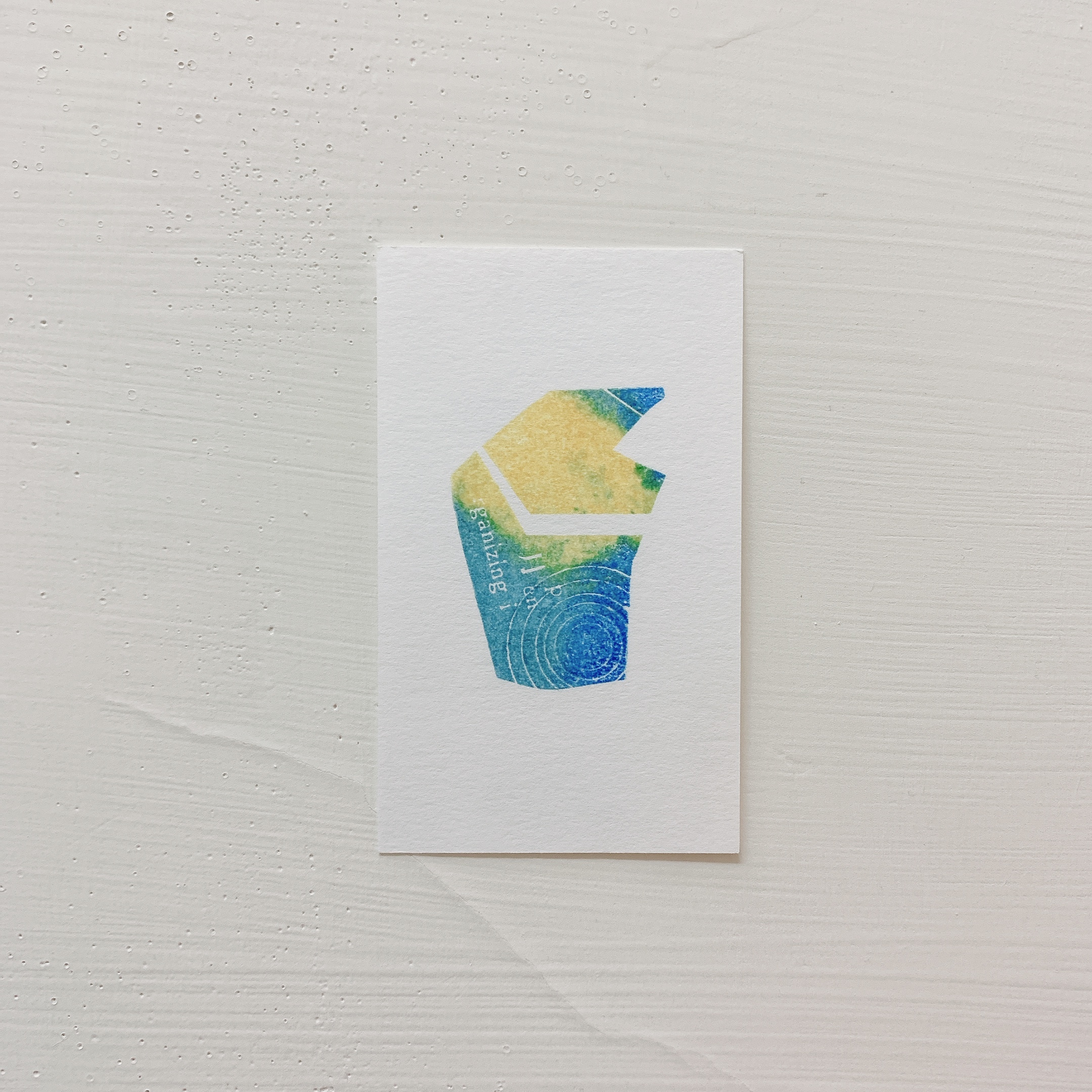 隨興形狀試作品 膠版印章｜一分之一工作室 臺灣