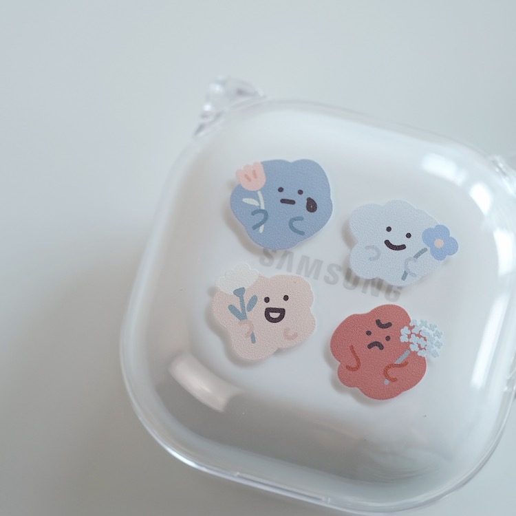 小花喜怒哀樂 Samsung Galaxy Buds 耳機套