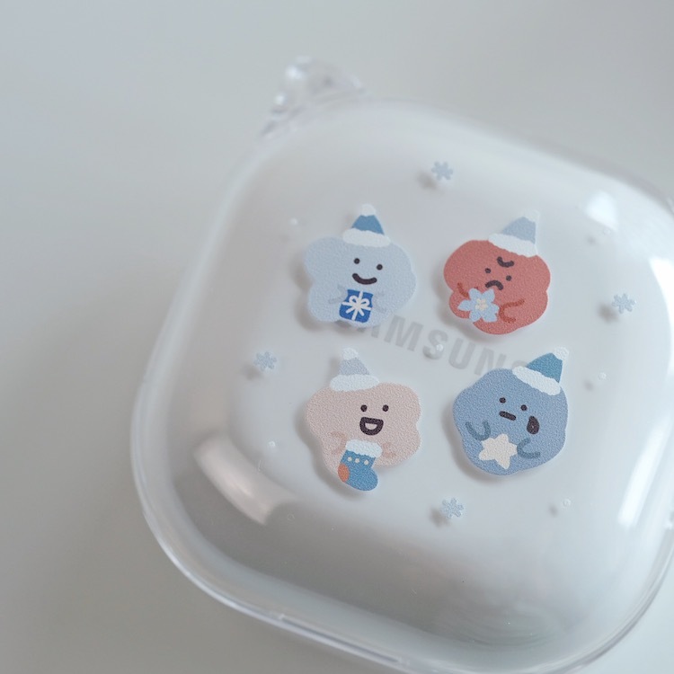 藍色聖誕 Samsung Galaxy Buds 耳機套