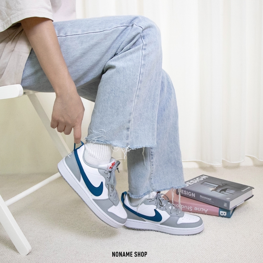 NIKE COURT BOROUGH LOW 2 小Dunk 煙灰藍 (GS/大童)