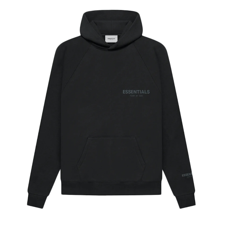 Fear of God Essentials Core Collection Pullover Hoodie 反光logo BLACK
