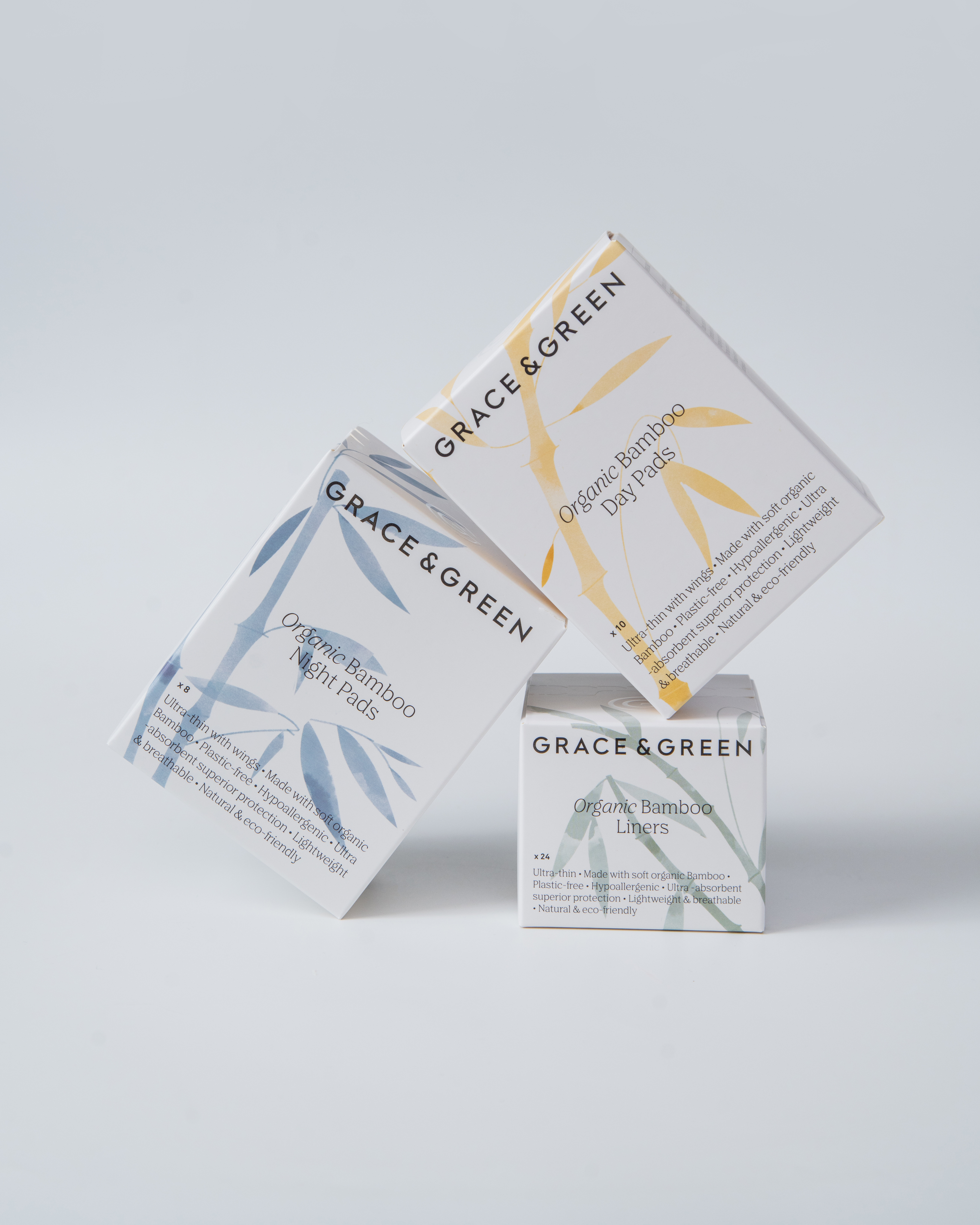 Organic Bamboo Pads Combo (Night + Day + Liner)