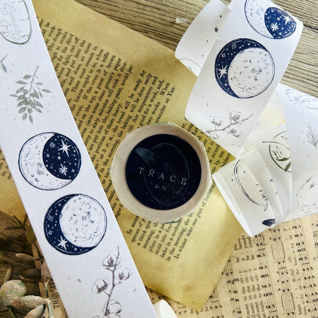 杏仁鹿Lucky Deer ． TRACE 軌跡 3.5cm和紙膠帶 <整捲/分裝>