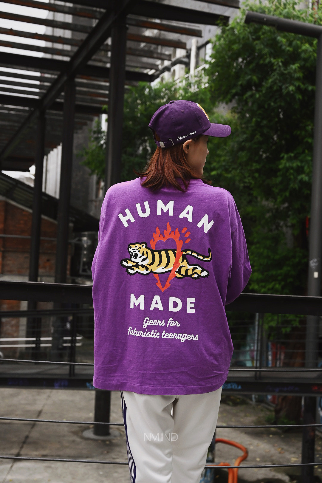 <快速出貨>HUMAN MADE 跳愛心火圈老虎 紫