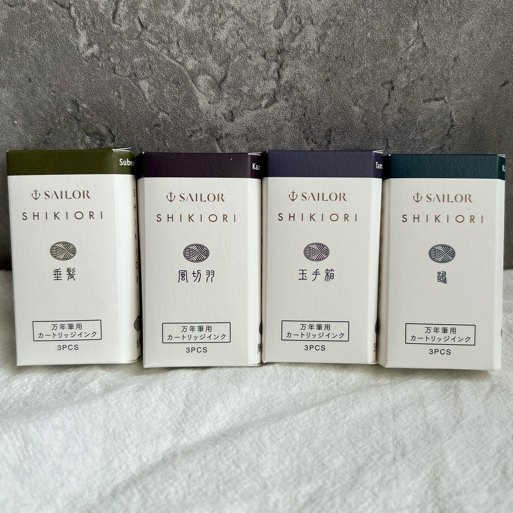 日本SAILOR 寫樂 ． 四季織卡式墨水 民間故事系列 3支盒裝 SHIKIORI