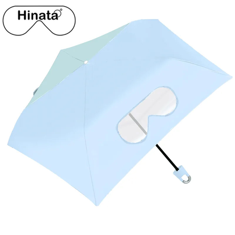 日本 HINATA 視窗式超輕碳纖維晴雨三折傘｜帶登山扣手柄丨超輕丨UPF50+|高效撥水｜遮光散熱【10/19 截單，預計 :10月尾至11月中發貨】】
