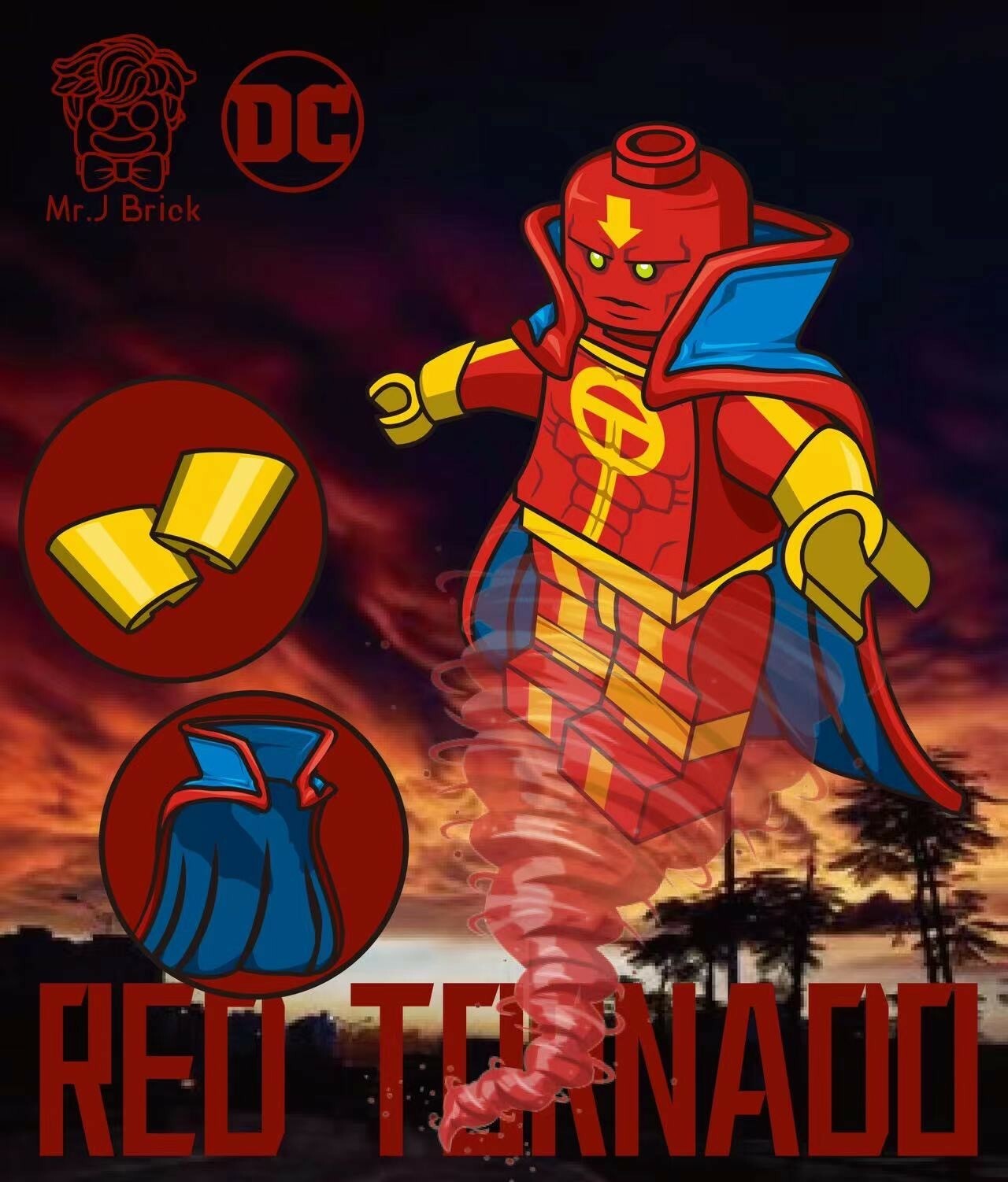 【Mr J Brick】紅色龍捲風
