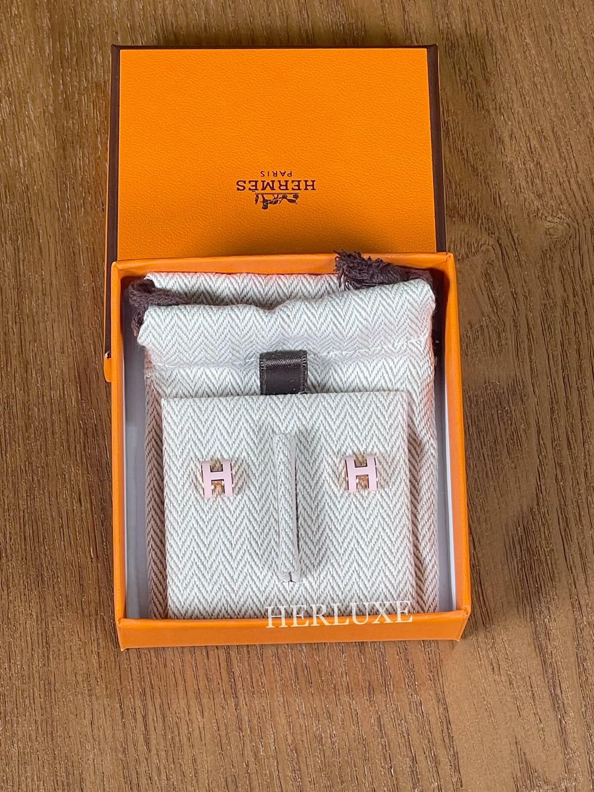 Mini pop h earrings 85 rose dragee CD