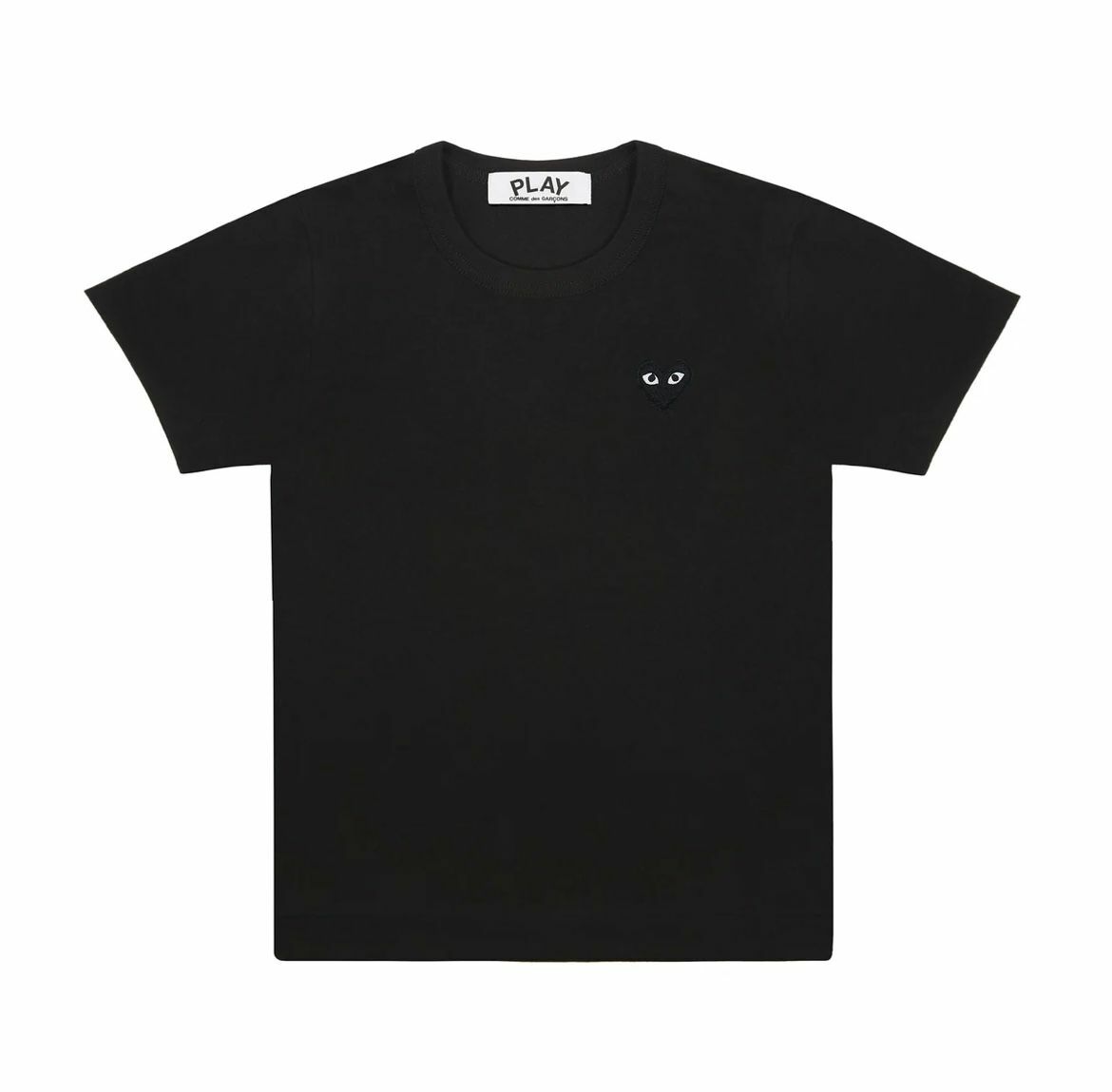 PLAY CDG TEE LADIES BLACK X BLACK