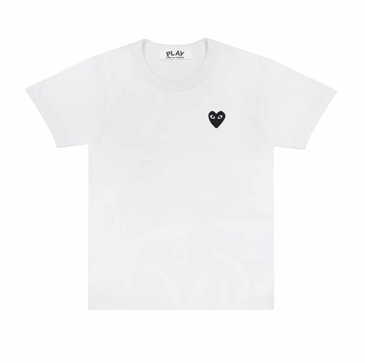 PLAY CDG TEE LADIES WHITE X BLACK