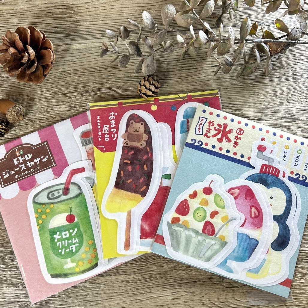 日本 古川紙工 ． 夏日系列 美濃和紙信紙便箋 <整包/分裝>