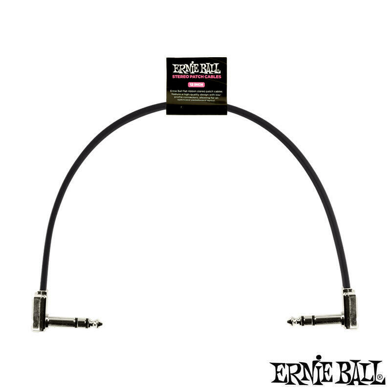 Ernie Ball Stereo Patch Cable 30.48公分 雙聲道 TRS 短導線