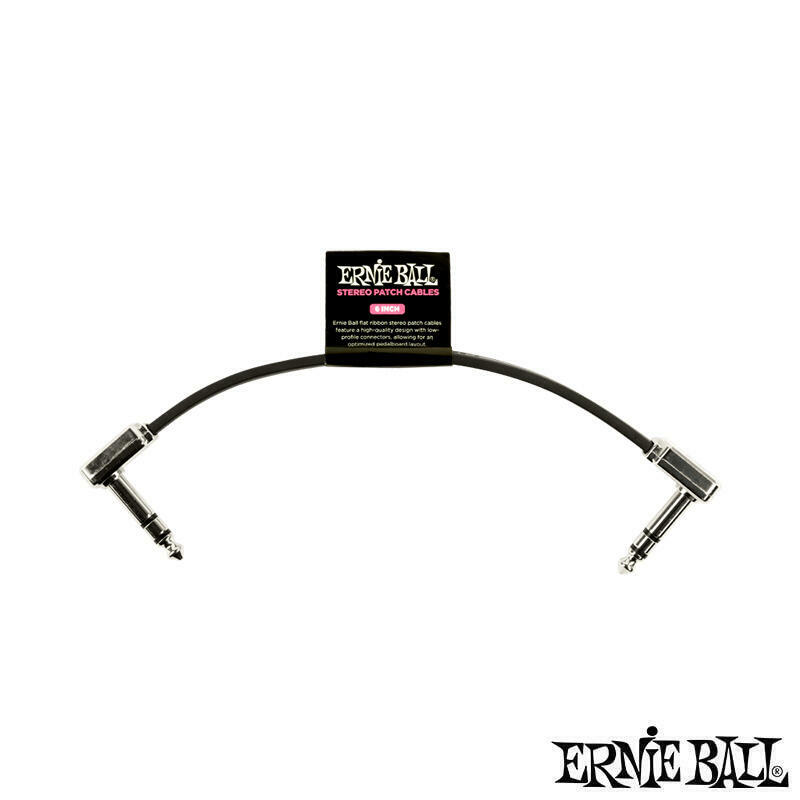 Ernie Ball Stereo Patch Cable 15.24公分 雙聲道 TRS 短導線