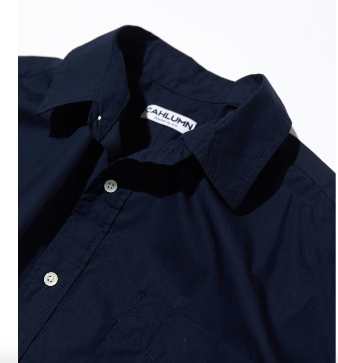 CAHLUMN Magazine Pocket Broad Shirt (2Colors)