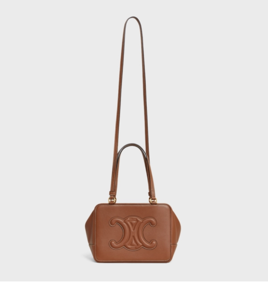 Celine FOLDED CUBE BAG IN SMOOTH CALFSKINTAN