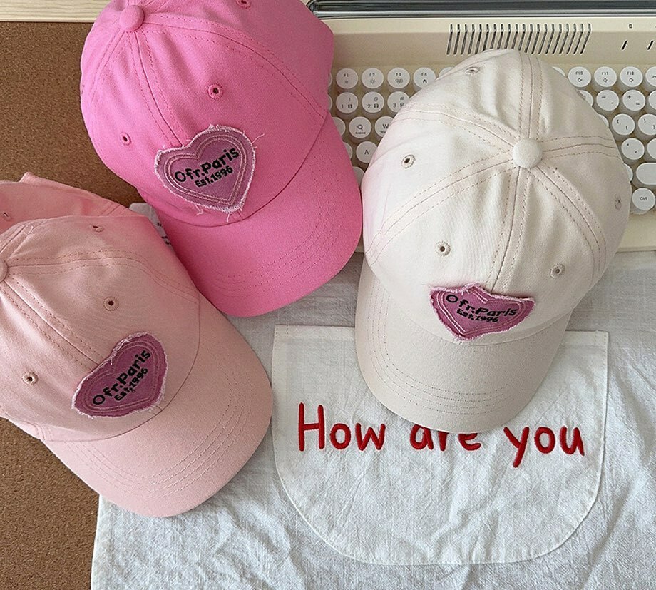 不修邊愛心棒球帽