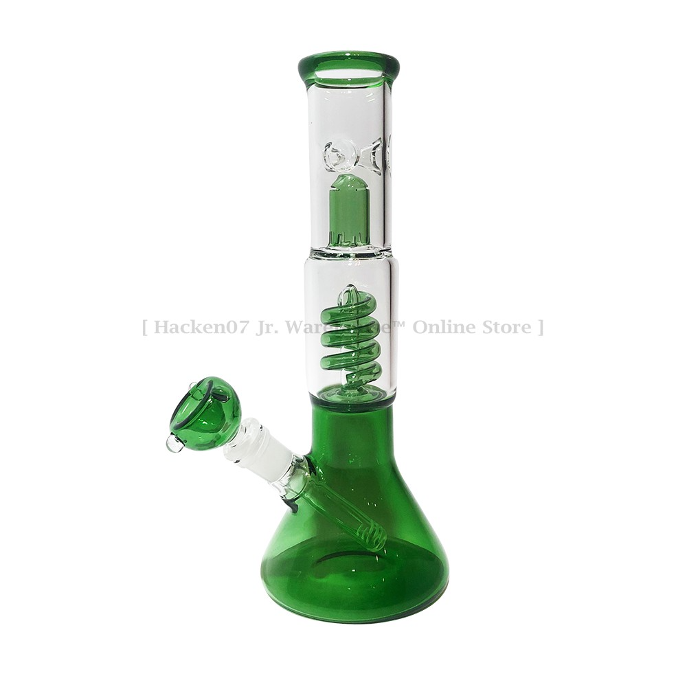 雷鬼螺旋冰架雙冷卻水煙壺 Spiral Perc Bong 28cm