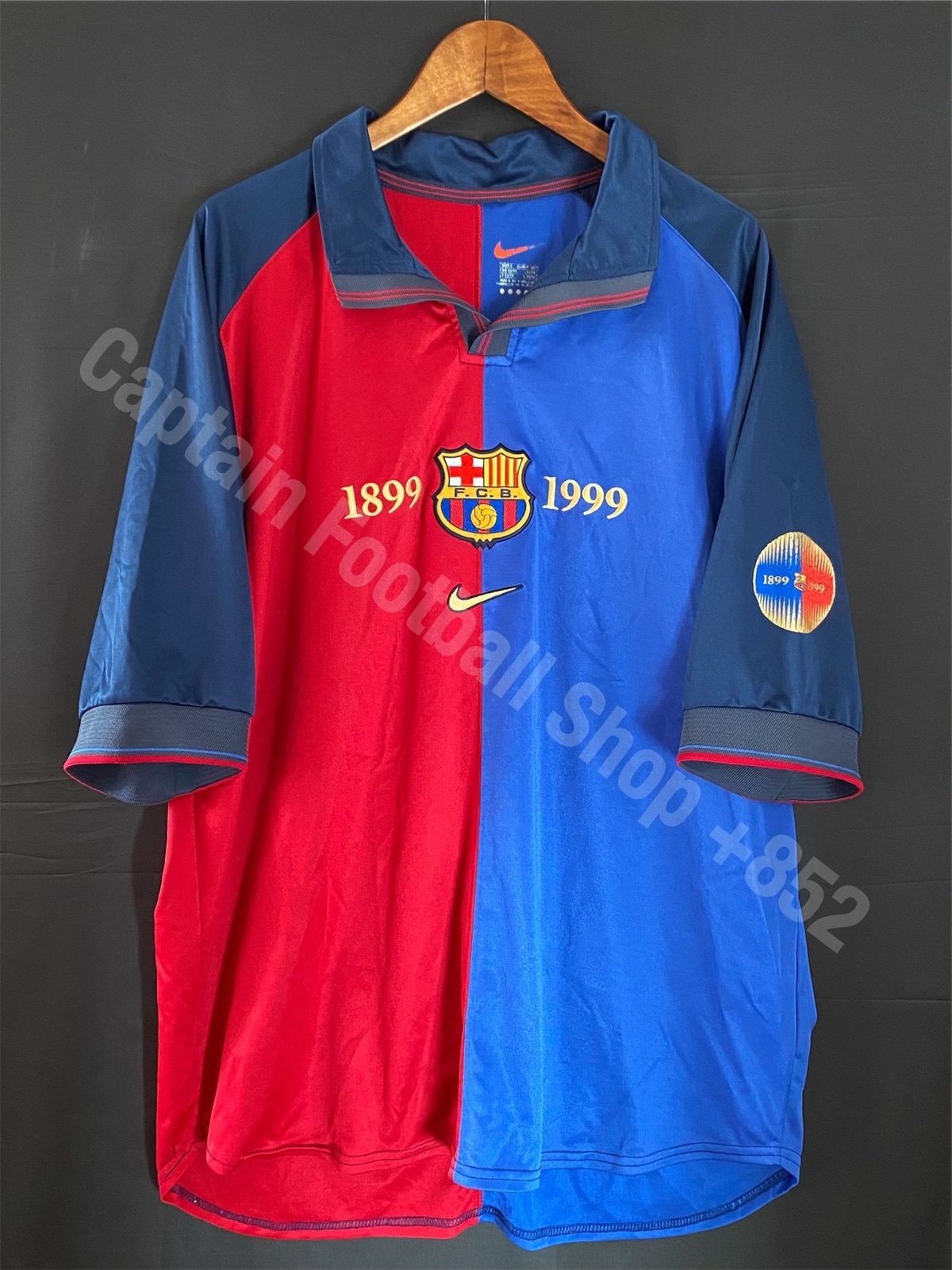 (球員版) 巴塞隆拿 1999-2000 Nike 百周年主場 球員版球衣