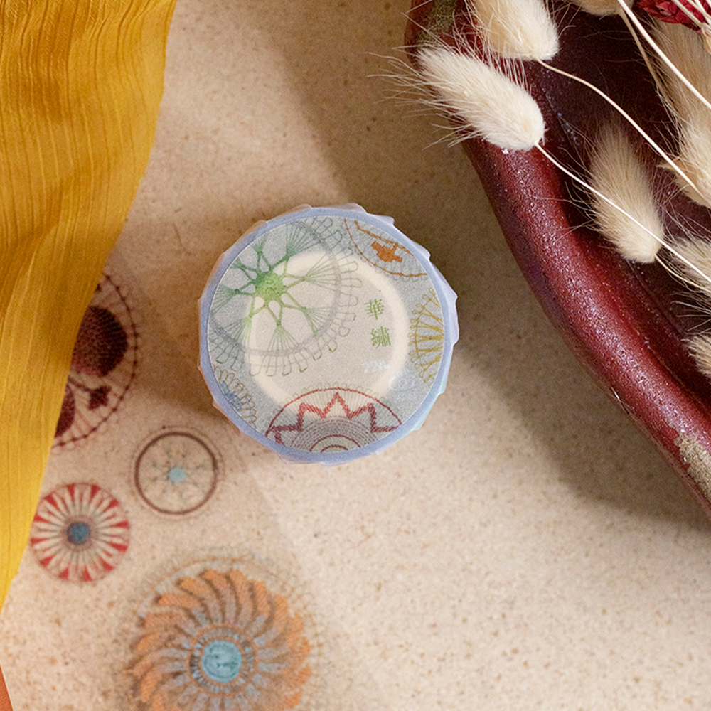 樂意Loi ． 華繡Nanduti 5cm亮面PET膠帶 <整捲/分裝>