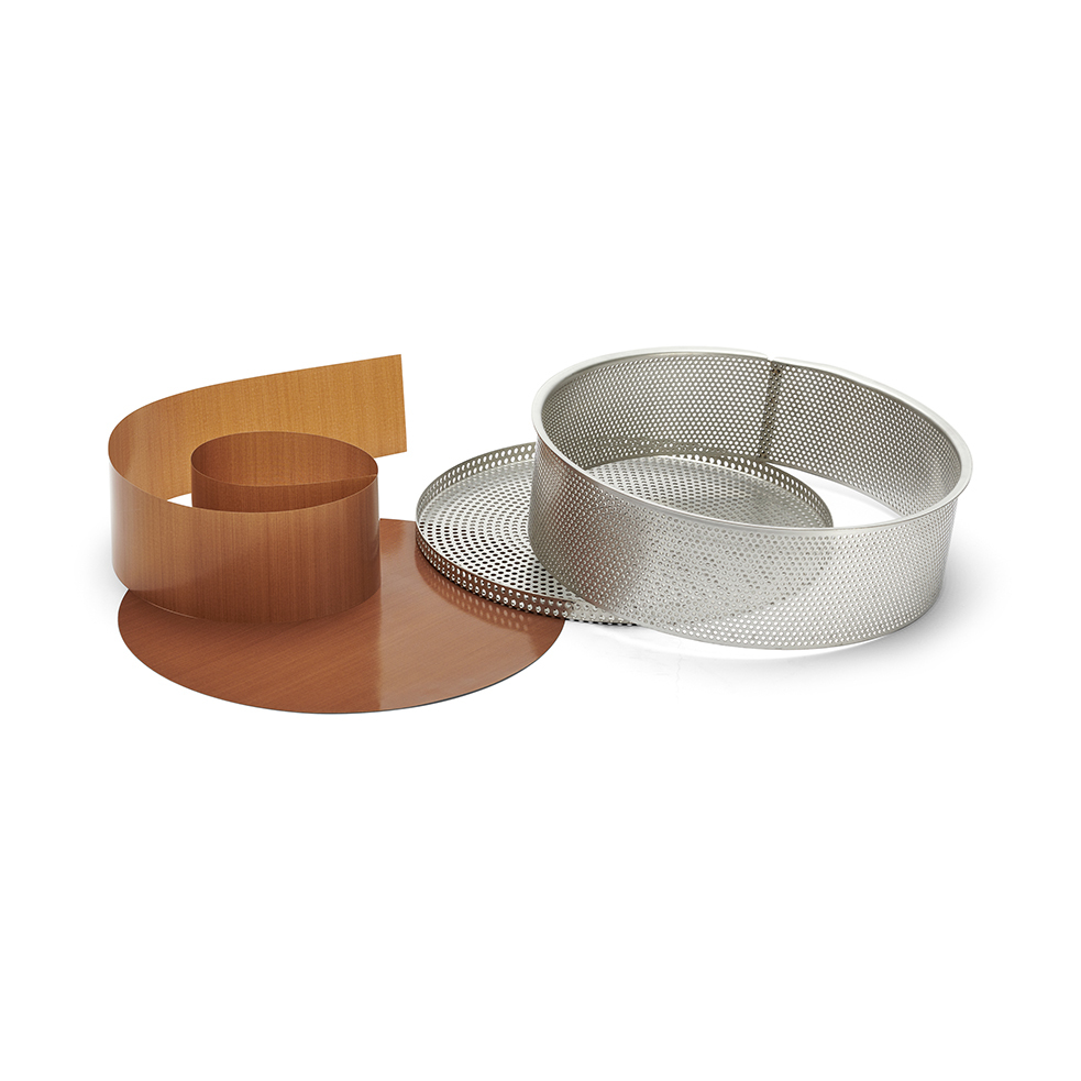 專利不鏽鋼圓形加高可脫模帶孔烤模＋不沾烤紙