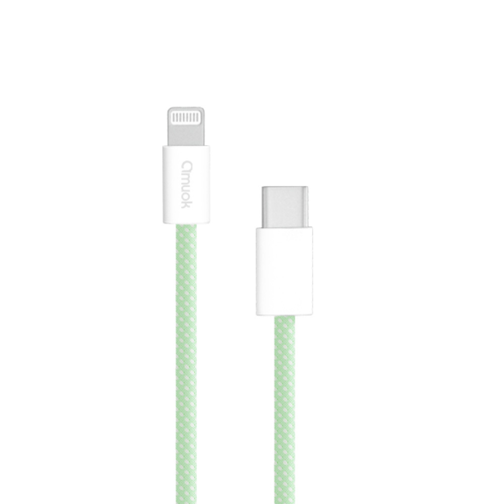 【amuok】20W動彩 Type-C to IOS 快充數據線