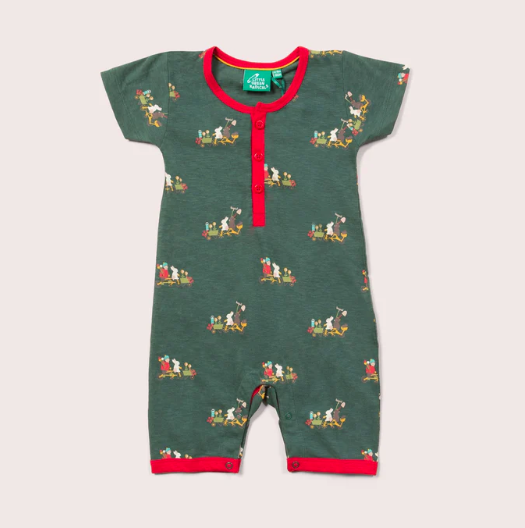 G39GN_SS23_O_🌳Bottom Of The Garden Organic Summer Romper(Little Green Radicals)