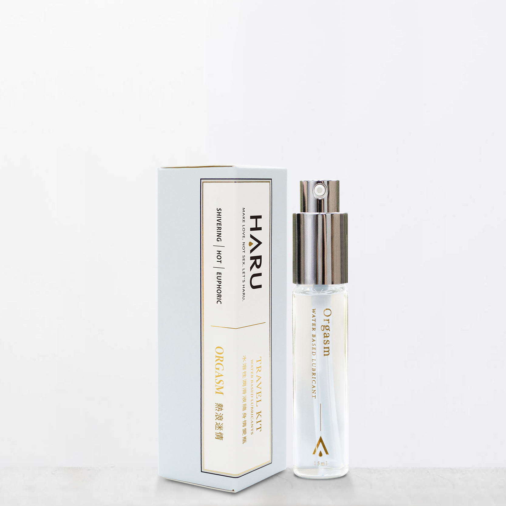 HARU: Travel Kit 潤滑液便攜裝 - ORGASM 草本熱浪情迷 15ml