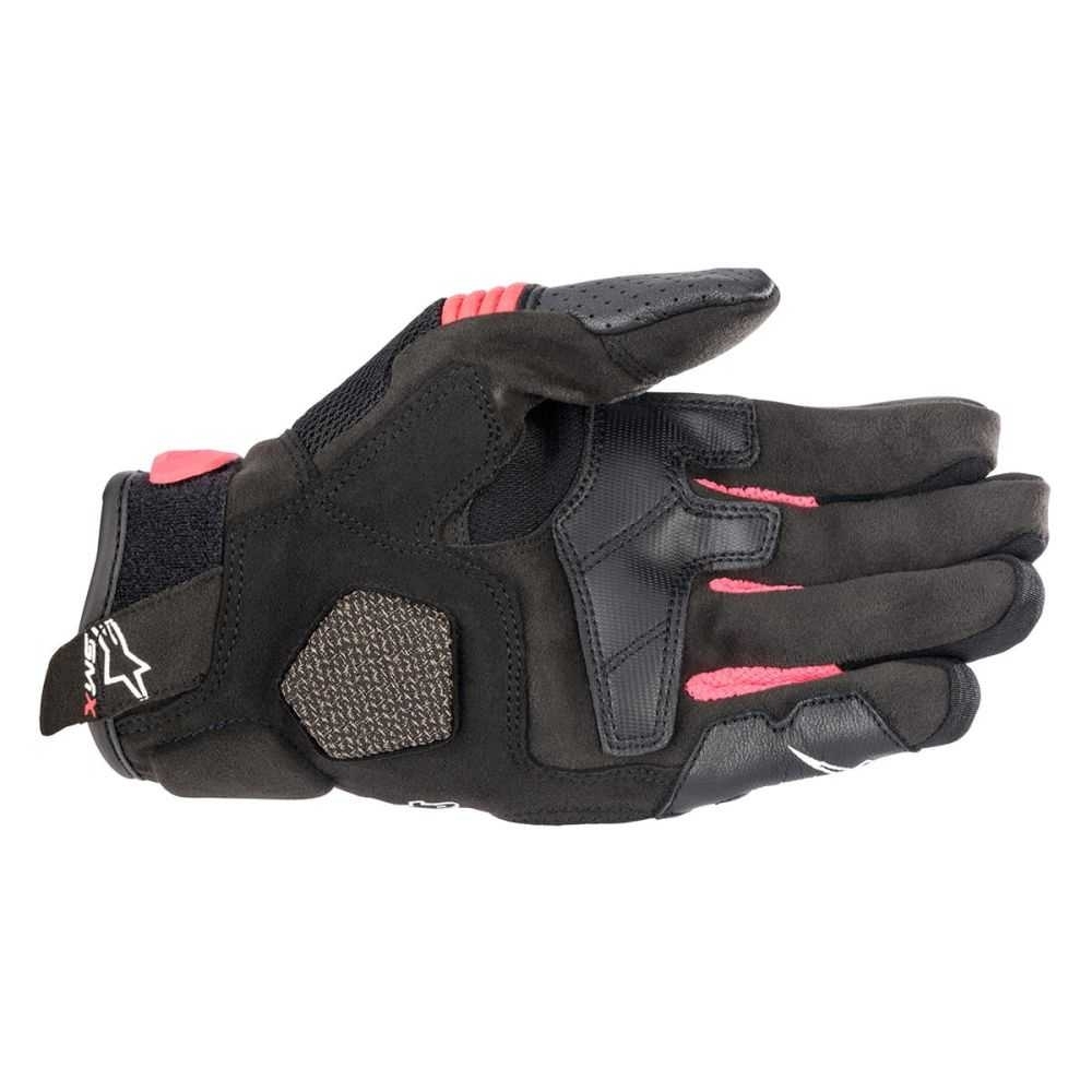 ALPINESTARS STELLA SMX-R GLOVES  BLACK WHITE DIV PINK 黑白粉 皮布手套 ASIA FIT 亞洲版 女版 SMXR
