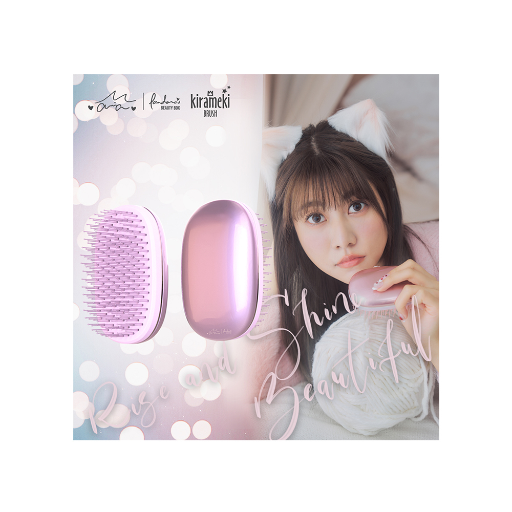 【阿部瑪利亞聯名款】KIRAMEKI BRUSH 亮澤光感梳(無柄-極光粉)