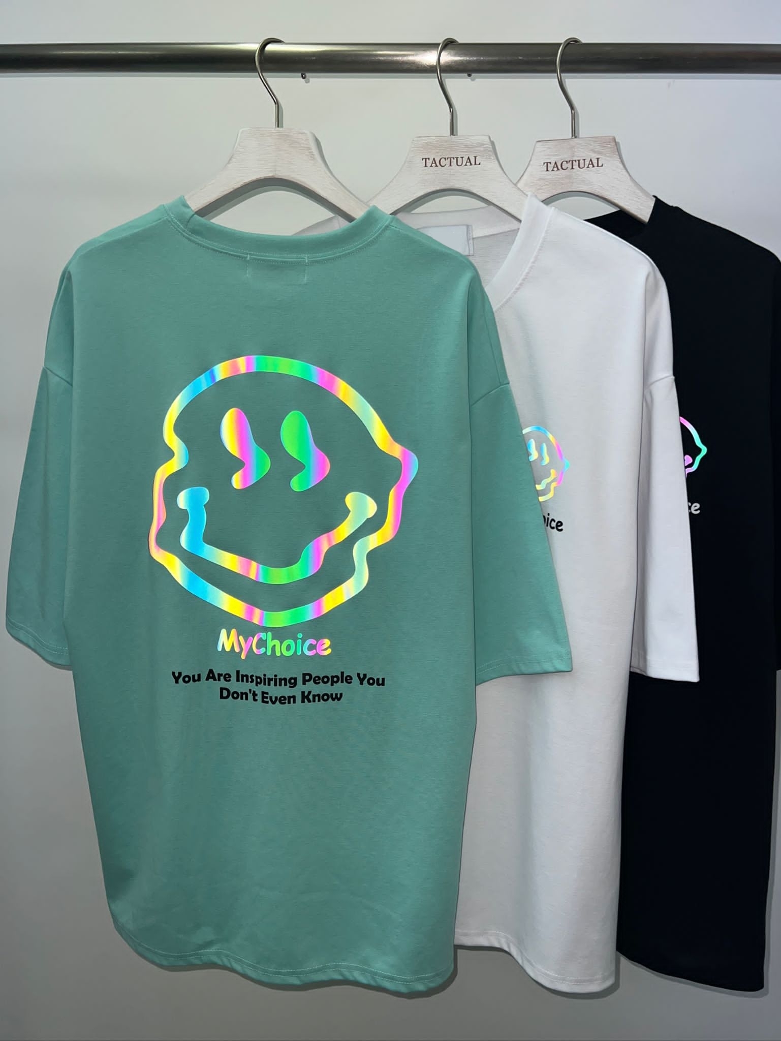 3M反光哈哈笑圖案短袖Tee T4786